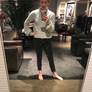 A&F High Rise Super Skinny Ankle Jeans Sz 4 SHORT